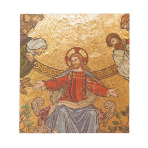 Bloco De Notas mosaico do cristo jesus