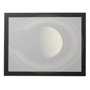 Bloco De Notas Mosaico Do Planeta Saturno E Seus Anéis Principais
