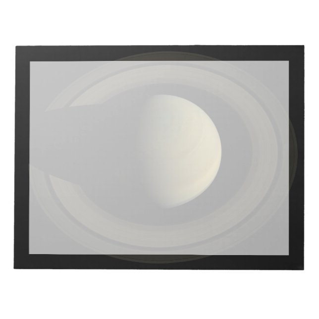 Bloco De Notas Mosaico Do Planeta Saturno E Seus Anéis Principais (Frente)