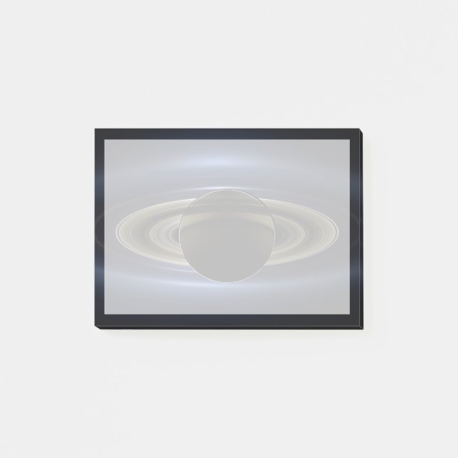 Bloco De Notas Mosaico Do Sistema Saturno Volta Ao Sol. (Frente)
