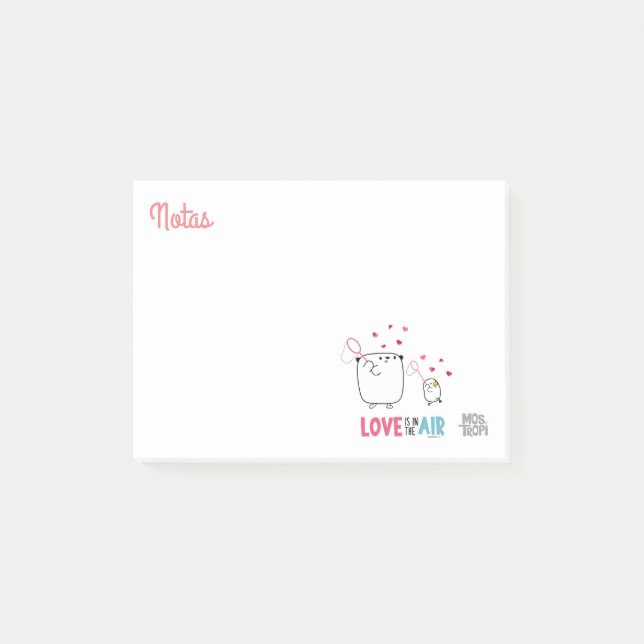 Bloco De Notas Mostropi│Love is in the air (Frente)