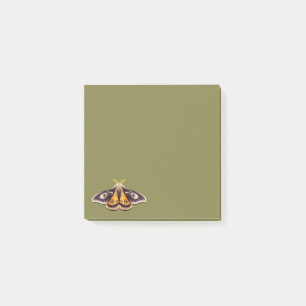 Bloco De Notas Moth Insect Art Goblincore Saturnia Witchy Green
