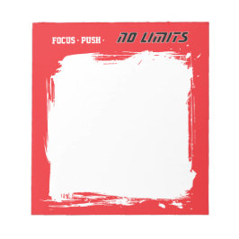 Bloco De Notas Motivational Fitness Red