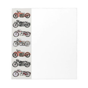 BLOCO DE NOTAS MOTOCICLOS DE VINTAGEM