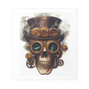 Bloco De Notas Motor de Caveira Steampunk