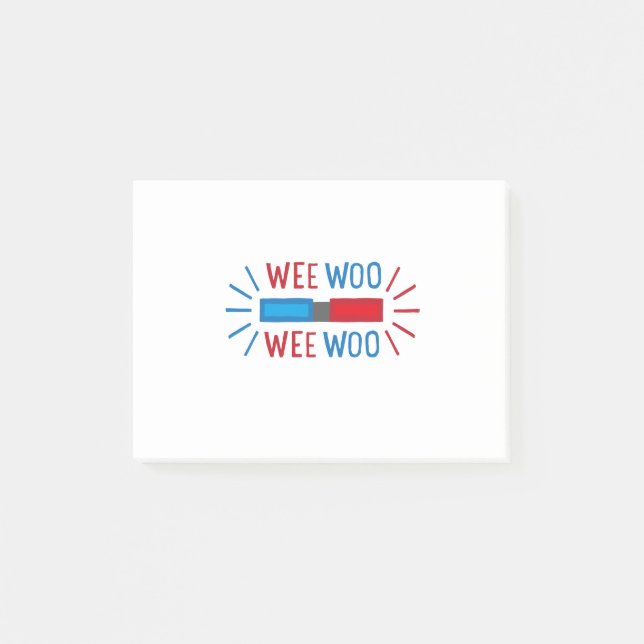 Bloco De Notas Motor De Incêndio De Ambulância Do Carro Policial (Frente)