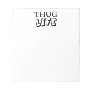 BLOCO DE NOTAS MOTTO DE ATITUDE DURA DURA GANGS GANGSTER HOOD