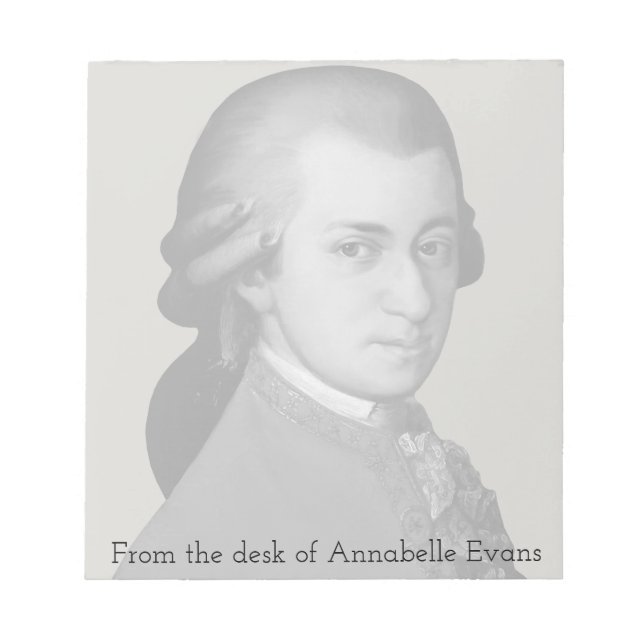 Bloco De Notas Mozart (Frente)