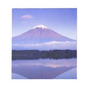 Bloco De Notas Mt. Fuji com Nuvem Lenticular, Lago Motosu,