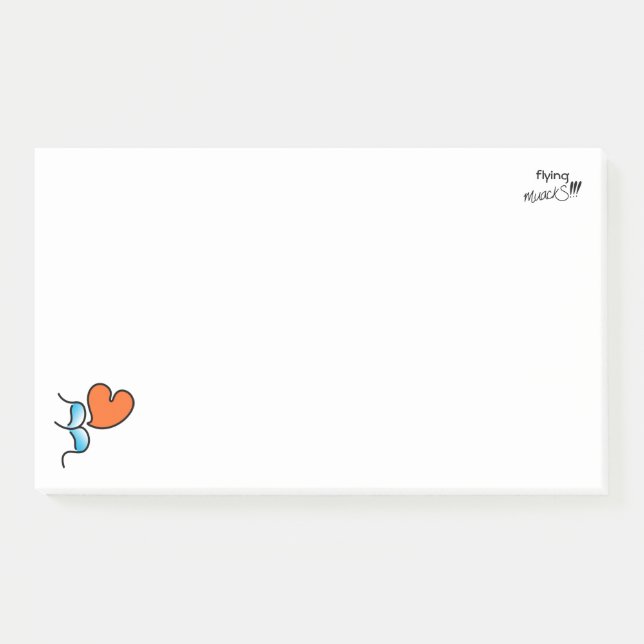 Bloco De Notas muack voador!! -Azul (Frente)