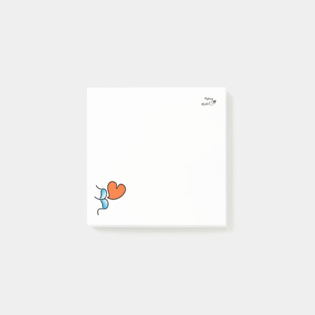 Bloco De Notas muack voador!! -Azul (Frente)