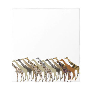 Bloco De Notas Muitas Girafas Design 3
