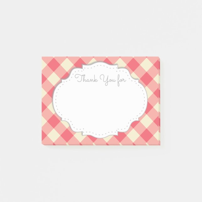 Bloco De Notas Muito Obrigado, Sticky Notes (Frente)