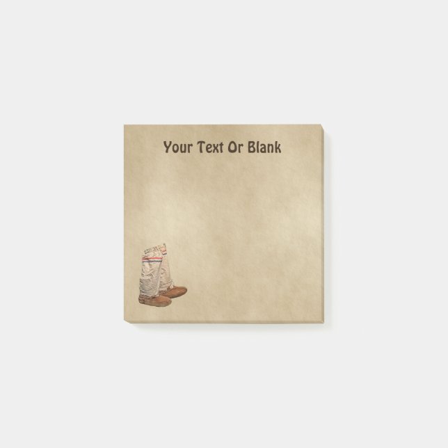 Bloco De Notas Mukluks Em Papel Antigo (Frente)