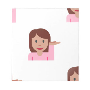 Bloco De Notas mulher emoji