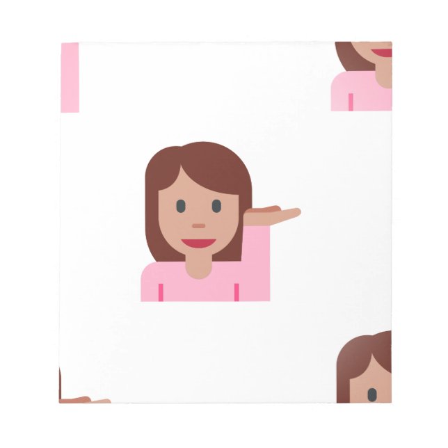 Bloco De Notas mulher emoji (Frente)