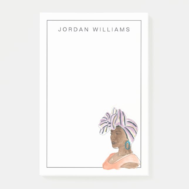 Bloco De Notas Mulher Forte e Bonita (Frente)