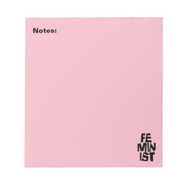 Bloco De Notas Mulher igual imitaçãoa da menina fêmea feminista (Frente)
