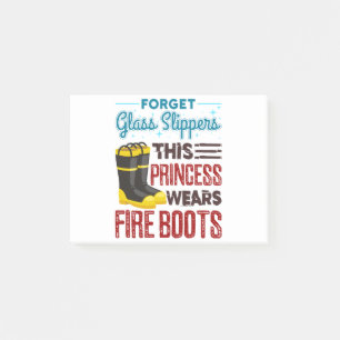 Bloco De Notas Mulheres Bombeiros Esta Princesa Veste Botas de Fo