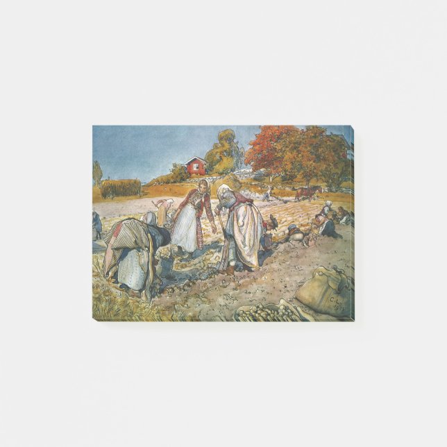 Bloco De Notas Mulheres Escavando Batatas (Frente)