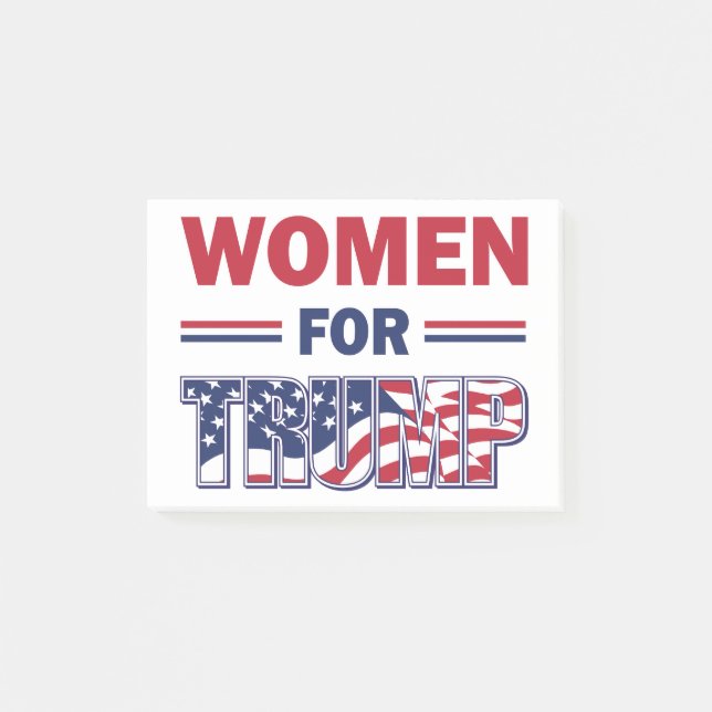 Bloco De Notas Mulheres para Trump (Frente)
