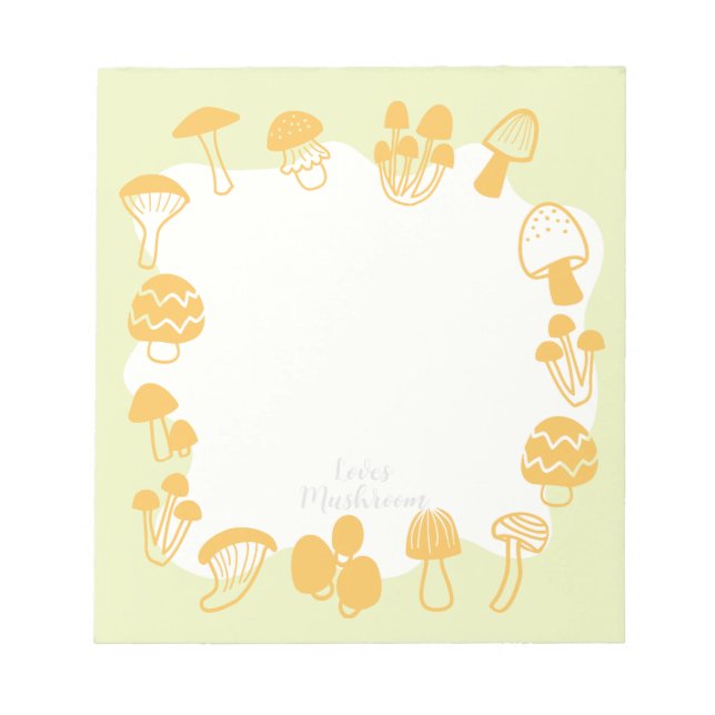 Bloco De Notas Mushroom Green (Frente)