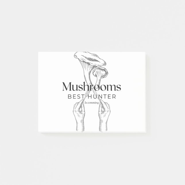 Bloco De Notas Mushroom Hunter Está Vindo (Frente)