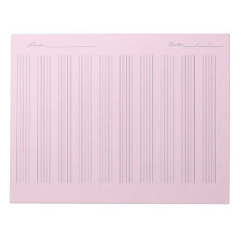 Bloco De Notas Music Staff Paper – Printable Sheet Music