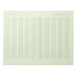 Bloco De Notas Music Staff Paper – Printable Sheet Music