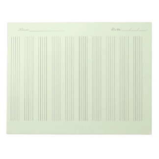 Bloco De Notas Music Staff Paper – Printable Sheet Music