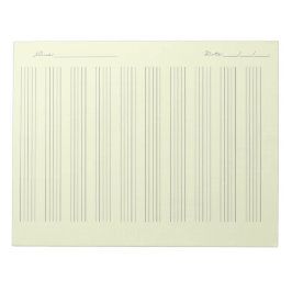 Bloco De Notas Music Staff Paper – Printable Sheet Music