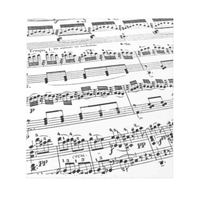 Bloco De Notas Música de Folha (Frente)