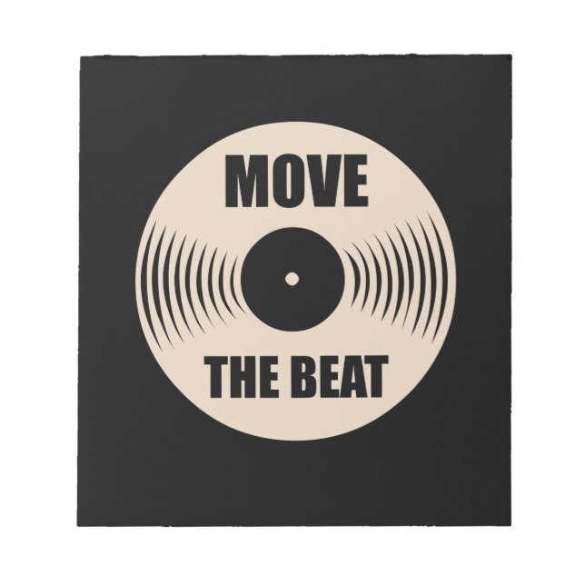 Bloco De Notas Música Mova O Beat (Frente)