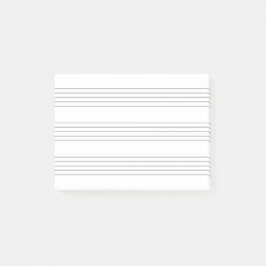 Bloco De Notas Musik Notenlinien, minimalistisch