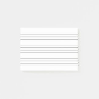 Bloco De Notas Musik Notenlinien, minimalistisch