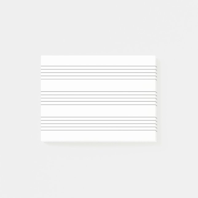 Bloco De Notas Musik Notenlinien, minimalistisch (Frente)