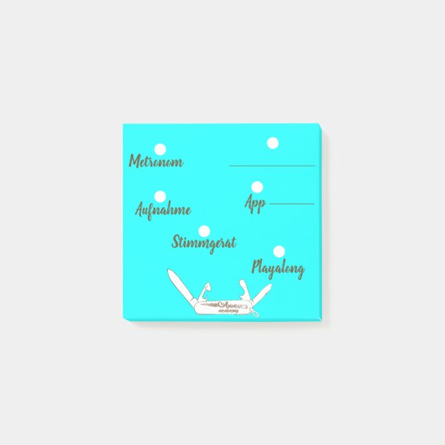 Bloco De Notas Musikunterricht - Instrumentalunterricht - mit Was (Frente)