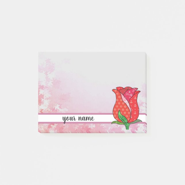 Bloco De Notas Musterrose , personalisiert (Frente)