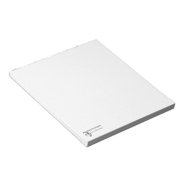 Bloco De Notas My story is simple (Inclinado)