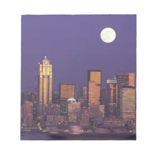 Bloco De Notas N.A., EUA, Washington, Seattle Silhueta de Seattle