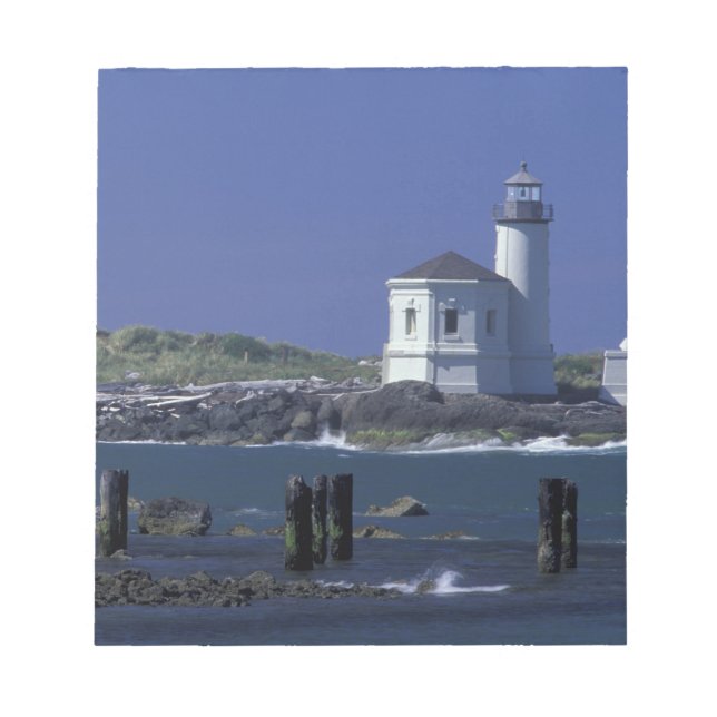 Bloco De Notas NA, EUA, Oregon, Bandon, Farol Coquille (Frente)