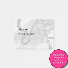 Bloco De Notas Na grade: Cinza Abstrato, Preto e Branco