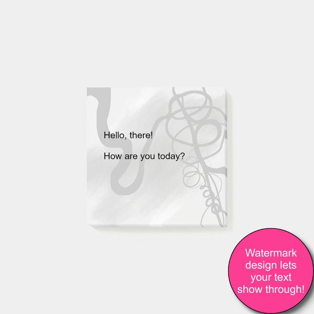 Bloco De Notas Na grade: Cinza Abstrato, Preto e Branco (Criador carregado)