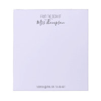 Na Mesa Do Script Purple Modern Name
