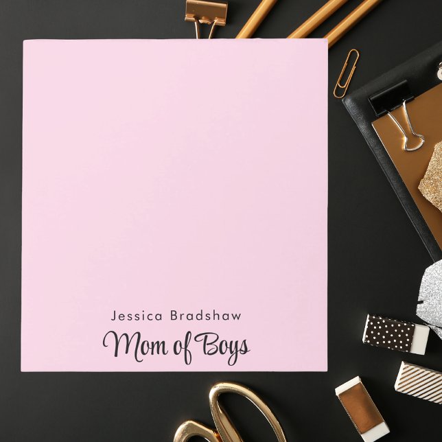 Bloco De Notas Na moda moderno para mamãe rosa (Criador carregado)