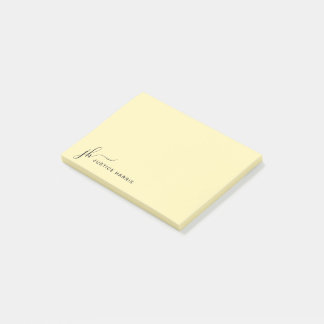 Bloco De Notas Na moda Script Monograma Personalizado Stationery