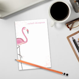 Bloco De Notas Na moda Simples Flamingo Flamingo, Cor-de-Água Ros