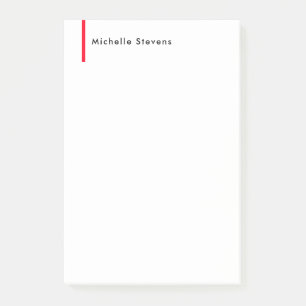 Bloco De Notas Na moda Simples, preto e branco Minimalista