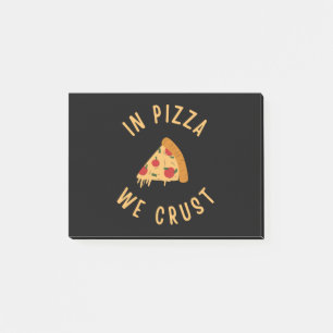Bloco De Notas Na Pizza Nós Crust