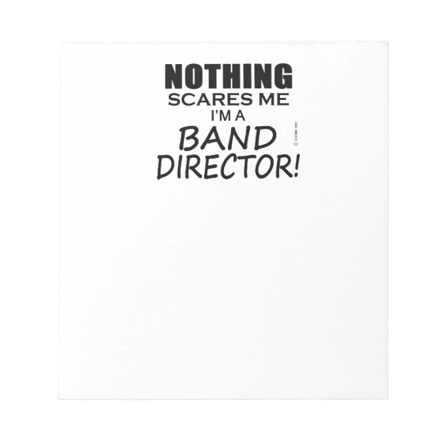 Bloco De Notas Nada Me Assusta, Diretor Banda (Frente)
